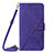 Coque Portefeuille Livre Cuir Etui Clapet YB4 pour Samsung Galaxy A04 4G Violet