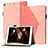 Coque Portefeuille Livre Cuir Etui Clapet YX1 pour Apple iPad 10.2 (2019) Or Rose