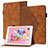 Coque Portefeuille Livre Cuir Etui Clapet YX1 pour Apple iPad Air 2 Marron