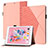 Coque Portefeuille Livre Cuir Etui Clapet YX1 pour Apple iPad Air 2 Or Rose