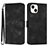 Coque Portefeuille Livre Cuir Etui Clapet YX1 pour Apple iPhone 13 Noir