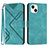 Coque Portefeuille Livre Cuir Etui Clapet YX1 pour Apple iPhone 13 Vert