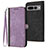 Coque Portefeuille Livre Cuir Etui Clapet YX1 pour Google Pixel 7 Pro 5G Violet