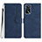 Coque Portefeuille Livre Cuir Etui Clapet YX1 pour Oppo A16s Bleu