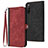 Coque Portefeuille Livre Cuir Etui Clapet YX1 pour Sony Xperia 10 IV Rouge