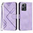 Coque Portefeuille Livre Cuir Etui Clapet YX1 pour Xiaomi Redmi Note 12 4G Violet Clair