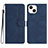 Coque Portefeuille Livre Cuir Etui Clapet YX2 pour Apple iPhone 13 Bleu