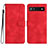 Coque Portefeuille Livre Cuir Etui Clapet YX2 pour Google Pixel 6a 5G Rouge