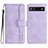 Coque Portefeuille Livre Cuir Etui Clapet YX2 pour Google Pixel 6a 5G Violet