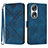 Coque Portefeuille Livre Cuir Etui Clapet YX2 pour Huawei Honor 90 5G Bleu