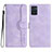 Coque Portefeuille Livre Cuir Etui Clapet YX2 pour Motorola Moto E22 Violet