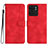 Coque Portefeuille Livre Cuir Etui Clapet YX2 pour Motorola Moto Edge (2023) 5G Rouge