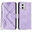 Coque Portefeuille Livre Cuir Etui Clapet YX2 pour Motorola Moto G 5G (2023) Violet