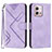 Coque Portefeuille Livre Cuir Etui Clapet YX2 pour Motorola Moto G Stylus (2023) 4G Violet