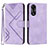 Coque Portefeuille Livre Cuir Etui Clapet YX2 pour Oppo A18 Violet