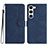 Coque Portefeuille Livre Cuir Etui Clapet YX2 pour Samsung Galaxy S22 5G Bleu