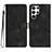 Coque Portefeuille Livre Cuir Etui Clapet YX2 pour Samsung Galaxy S23 Ultra 5G Noir