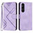 Coque Portefeuille Livre Cuir Etui Clapet YX2 pour Sony Xperia 1 V Violet