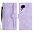 Coque Portefeuille Livre Cuir Etui Clapet YX2 pour Xiaomi Mi 13 Lite 5G Violet