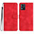 Coque Portefeuille Livre Cuir Etui Clapet YX3 pour Motorola Moto E13 Rouge