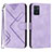 Coque Portefeuille Livre Cuir Etui Clapet YX3 pour Motorola Moto E22 Violet