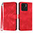 Coque Portefeuille Livre Cuir Etui Clapet YX3 pour Motorola Moto Edge (2023) 5G Rouge