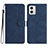 Coque Portefeuille Livre Cuir Etui Clapet YX3 pour Motorola Moto G 5G (2023) Bleu