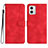 Coque Portefeuille Livre Cuir Etui Clapet YX3 pour Motorola Moto G 5G (2023) Rouge