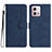 Coque Portefeuille Livre Cuir Etui Clapet YX3 pour Motorola Moto G Stylus (2023) 4G Bleu