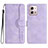 Coque Portefeuille Livre Cuir Etui Clapet YX3 pour Motorola Moto G Stylus (2023) 4G Violet