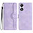 Coque Portefeuille Livre Cuir Etui Clapet YX3 pour Oppo A18 Violet