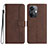 Coque Portefeuille Livre Cuir Etui Clapet YX3 pour Oppo K11 5G Marron