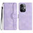 Coque Portefeuille Livre Cuir Etui Clapet YX3 pour Oppo K11 5G Violet