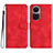 Coque Portefeuille Livre Cuir Etui Clapet YX3 pour Oppo Reno10 Pro 5G Rouge