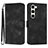 Coque Portefeuille Livre Cuir Etui Clapet YX3 pour Samsung Galaxy S22 5G Noir