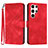 Coque Portefeuille Livre Cuir Etui Clapet YX3 pour Samsung Galaxy S23 Ultra 5G Rouge