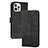 Coque Portefeuille Livre Cuir Etui Clapet YX4 pour Apple iPhone 14 Pro Max Noir