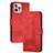 Coque Portefeuille Livre Cuir Etui Clapet YX4 pour Apple iPhone 14 Pro Max Rouge