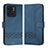 Coque Portefeuille Livre Cuir Etui Clapet YX4 pour Motorola Moto Edge (2023) 5G Bleu