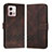 Coque Portefeuille Livre Cuir Etui Clapet YX4 pour Motorola Moto G Stylus (2023) 5G Marron