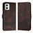 Coque Portefeuille Livre Cuir Etui Clapet YX4 pour Motorola Moto G53 5G Marron