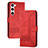 Coque Portefeuille Livre Cuir Etui Clapet YX4 pour Samsung Galaxy S24 5G Rouge