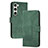 Coque Portefeuille Livre Cuir Etui Clapet YX4 pour Samsung Galaxy S24 5G Vert