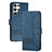 Coque Portefeuille Livre Cuir Etui Clapet YX4 pour Samsung Galaxy S24 Ultra 5G Bleu