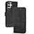 Coque Portefeuille Livre Cuir Etui Clapet YX4 pour Samsung Galaxy S24 Ultra 5G Noir