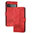 Coque Portefeuille Livre Cuir Etui Clapet YX5 pour Google Pixel 6 Pro 5G Rouge