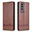 Coque Portefeuille Livre Cuir Etui Clapet YZ1 pour Huawei Honor 80 GT 5G Marron