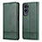 Coque Portefeuille Livre Cuir Etui Clapet YZ1 pour Huawei Honor 90 Lite 5G Vert