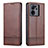 Coque Portefeuille Livre Cuir Etui Clapet YZ1 pour Xiaomi Redmi K60 Ultra 5G Marron