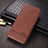 Coque Portefeuille Livre Cuir Etui Clapet YZ2 pour Oppo A78 5G Marron